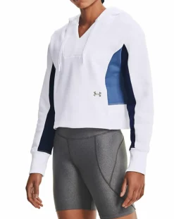 Sweat à capuche brodé en polaire Rival blanc-Under Armour Clearance