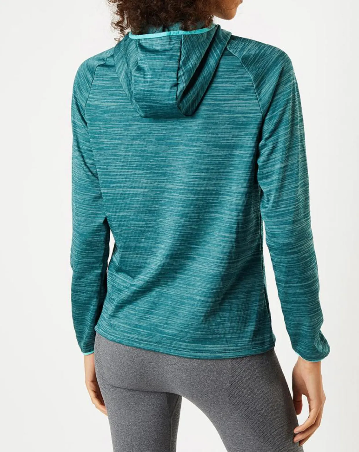 Sweat à capuche Run Easy Warm bleu/vert-Odlo Hot