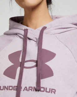 Femme Under Armour Pulls^Sweat à capuche UA Rival Fleece violet parme