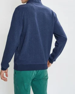 Sweat col montant Chevron bleu-Hackett London Best