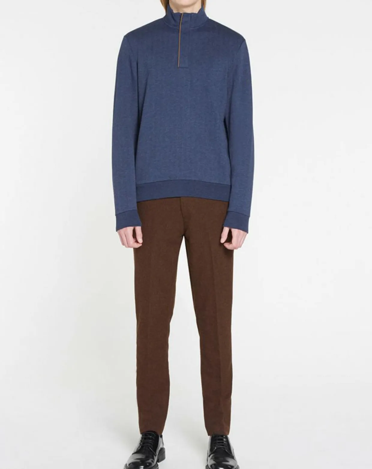 Sweat col montant Chevron bleu-Hackett London Best