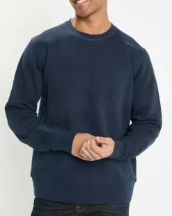Sweat col rond Aston Martin Racing bleu marine-Hackett London Outlet