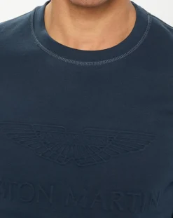 Sweat col rond Aston Martin Racing bleu marine-Hackett London Outlet