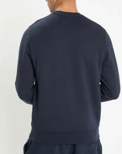 Sweat col rond bleu foncé-Hackett London New