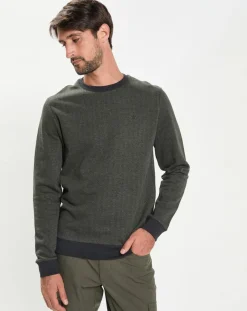 Sweat col rond Chevron vert-Hackett London Best