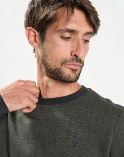 Sweat col rond Chevron vert-Hackett London Best