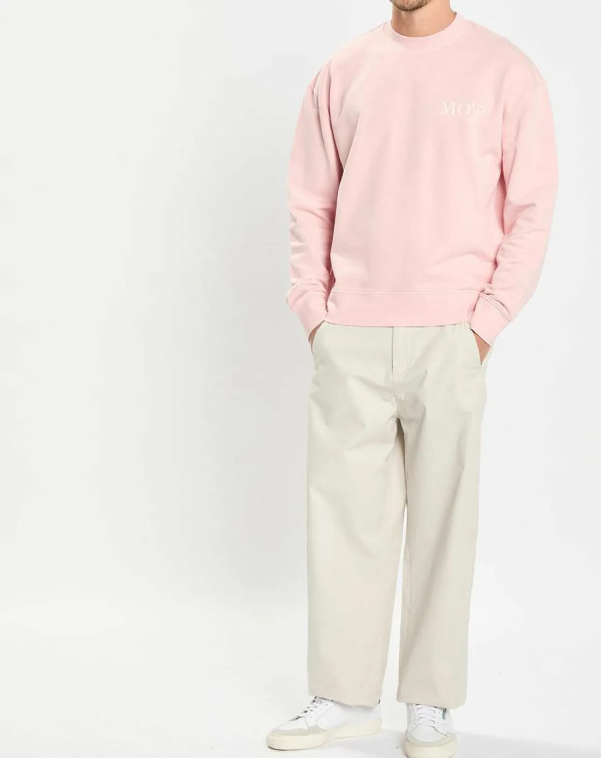 Homme Marc O'Polo Sweats^Sweat Col Rond Coton Organic rose clair