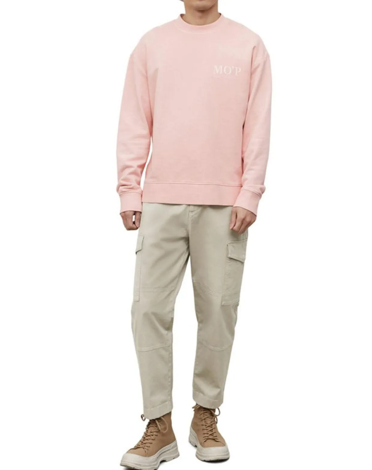 Homme Marc O'Polo Sweats^Sweat Col Rond Coton Organic rose clair