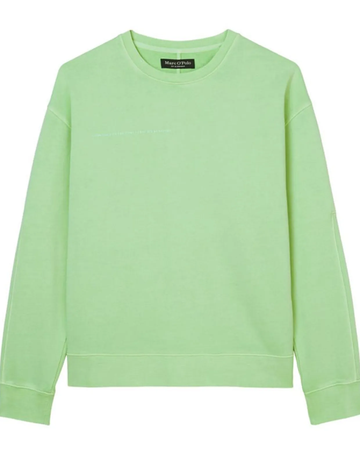 Sweat Col Rond Coudiere vert fluo-Marc O'Polo Clearance