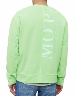 Sweat Col Rond Coudiere vert fluo-Marc O'Polo Clearance