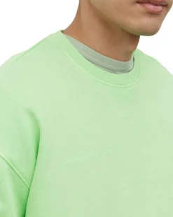 Sweat Col Rond Coudiere vert fluo-Marc O'Polo Clearance