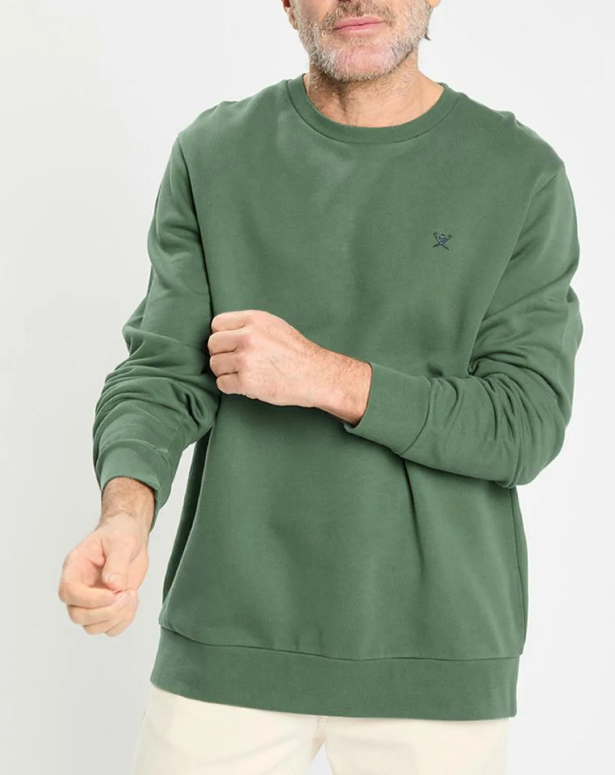 Sweat col rond vert clair-Hackett London Clearance