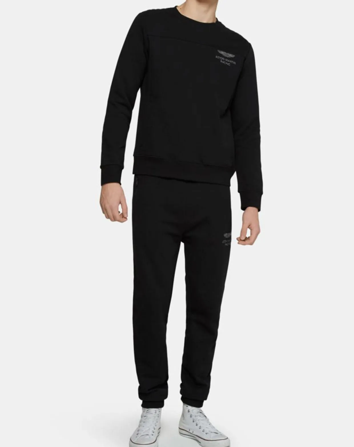 Homme Hackett London Pulls^Sweat Color Block Aston Martin Racing noir