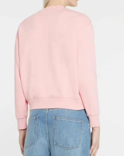 Sweat court en Coton bio molletonné Billie rose-Galeries Lafayette Online