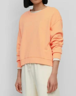 Sweat Crew Neck Coton Bio orange clair-Marc O'Polo Discount