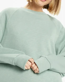 Sweat droit et long en Coton Lenny vert clair-Galeries Lafayette Hot