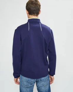 Homme Hackett London Gilets Et Cardigans^Sweat en Jersey col montant bleu marine