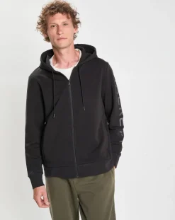 Homme Hackett London Sweats^Sweat Hoodie zippé Mix noir