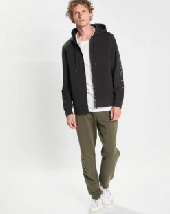 Homme Hackett London Sweats^Sweat Hoodie zippé Mix noir