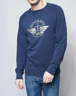 Sweat Logo Camo bleu foncé-Dockers Clearance
