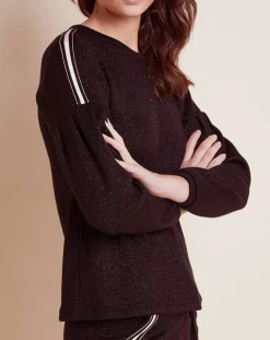 Sweat Maille Love noir-Le Chat New