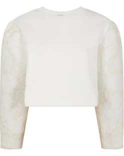 Sweat Médiéval Patchwork brodé écru-Manoush Discount