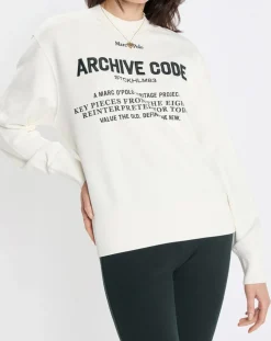 Femme Marc O'Polo Pulls^Sweat Oversized Lady Di blanc