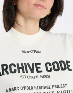 Femme Marc O'Polo Pulls^Sweat Oversized Lady Di blanc