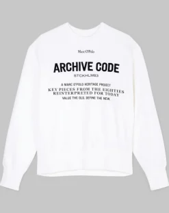 Femme Marc O'Polo Pulls^Sweat Oversized Lady Di blanc
