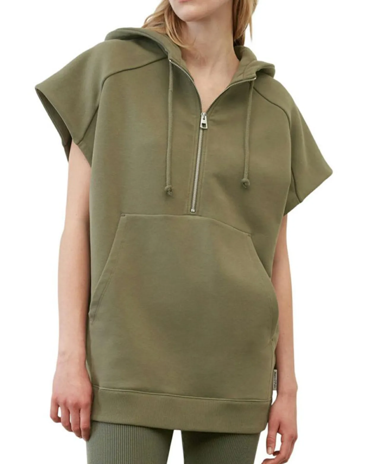 Femme Marc O'Polo Sweats^Sweat sans manches à capuche kaki