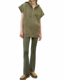 Femme Marc O'Polo Sweats^Sweat sans manches à capuche kaki