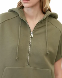 Femme Marc O'Polo Sweats^Sweat sans manches à capuche kaki