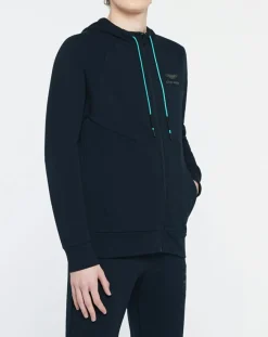 Sweat zippé à capuche Aston Martin Racing bleu marine-Hackett London Best