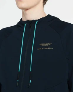 Sweat zippé à capuche Aston Martin Racing bleu marine-Hackett London Best