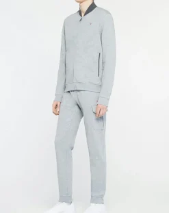 Homme Hackett London Sweats^Sweat zippé Cargo gris chiné