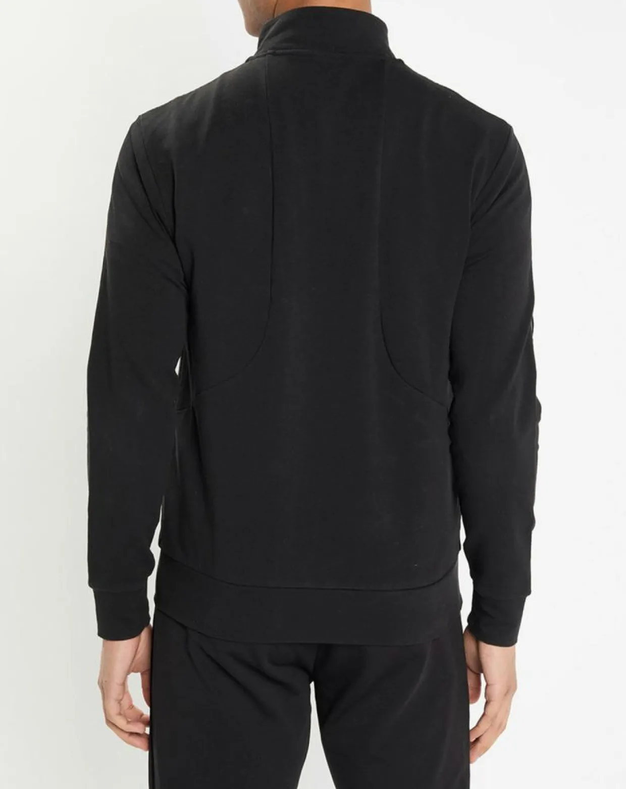 Sweat zippé col montant noir-Hackett London New