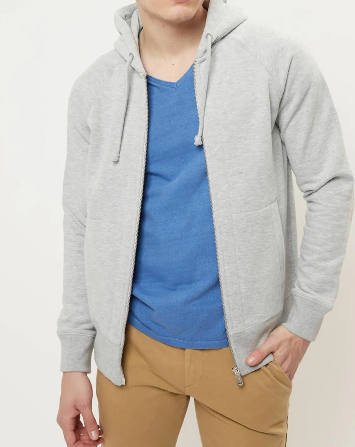 Homme Marc O'Polo Gilets Et Cardigans^Sweat zippé intérieur polaire regular fit gris chiné