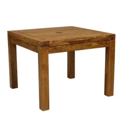 Bois & Chiffons Tables^Table à manger carréé allonge 100 Acacia Gordon Marron - 100x100x78 cm