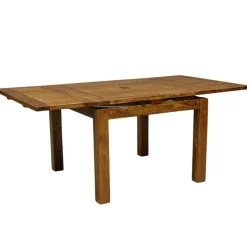 Bois & Chiffons Tables^Table à manger carréé allonge 100 Acacia Gordon Marron - 100x100x78 cm