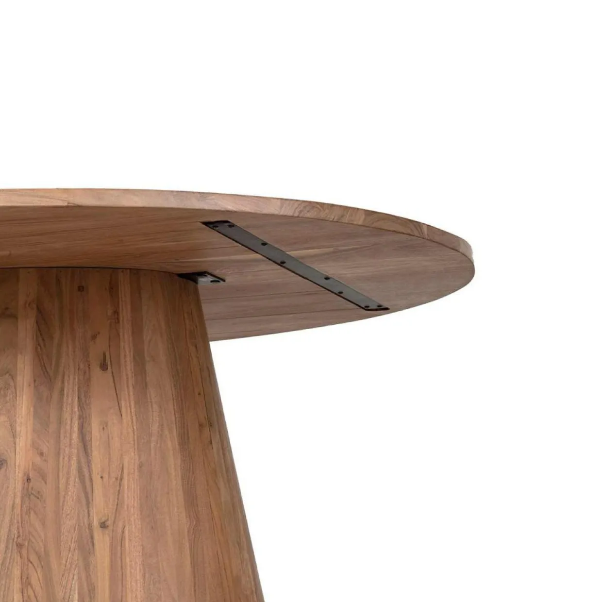 Table à manger ovale acacia dimona marron - 200x120x76 cm-Bois & Chiffons Best