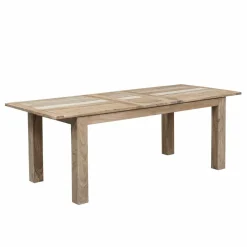 Table à manger plateau cannage 180 rallonge 40 Acacia Tatoo II Beige - 180x90x77 cm-Bois & Chiffons Clearance