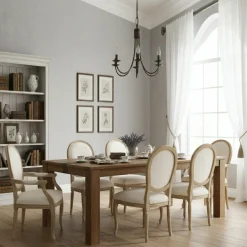 Table à manger rectangulaire 180 cm Acacia Tatoo Marron - 180x90x77 cm-Bois & Chiffons Online