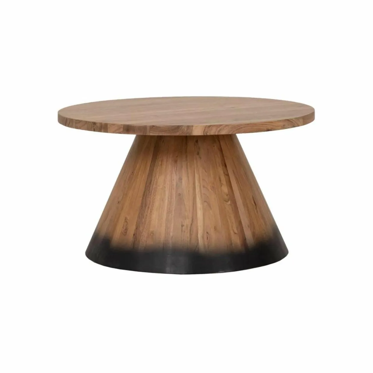Table basse bois ronde 70 cm Acacia Dimona Naturel - 70x70x40 cm-Bois & Chiffons Online