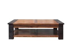 Bois & Chiffons Tables^Table basse carrée Acacia Moon Marron - 100x100x40 cm