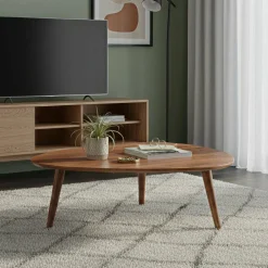 Table basse losange 117X105X40 en manguier massif Marron - 117x105x40 cm-Bois & Chiffons New