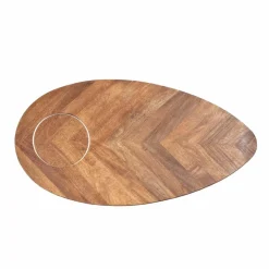 Table basse ovale Kensington MERCANA Marron - 130x70x50 cm-Bois & Chiffons New