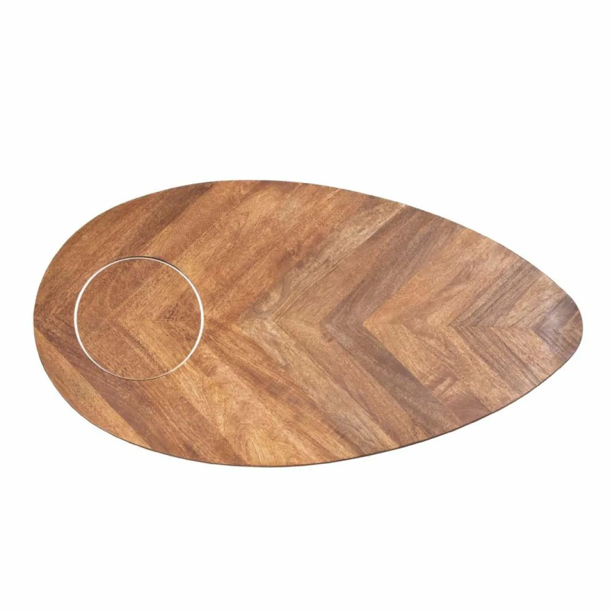 Table basse ovale Kensington MERCANA Marron - 130x70x50 cm-Bois & Chiffons New