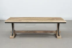 Table basse rectangulaire Manguier Pondicherry Beige - 130x65x40 cm-Bois & Chiffons Hot