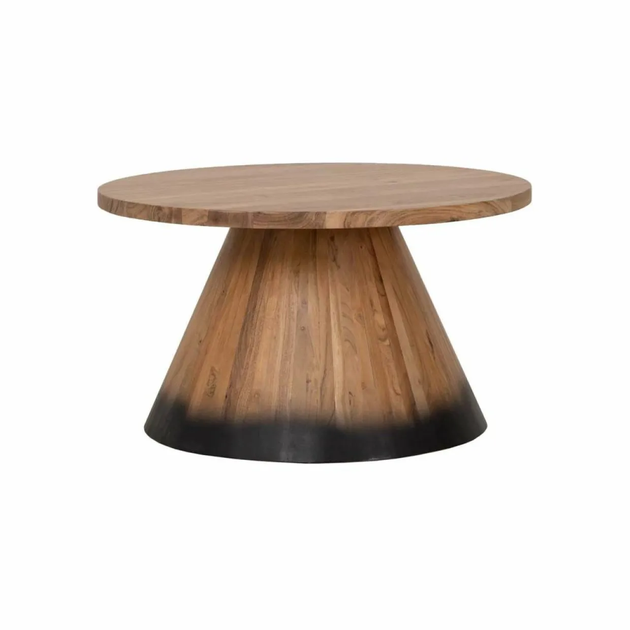 Bois & Chiffons Tables^Table basse ronde bois 80 cm Acacia Dimona Naturel - 80x80x45 cm