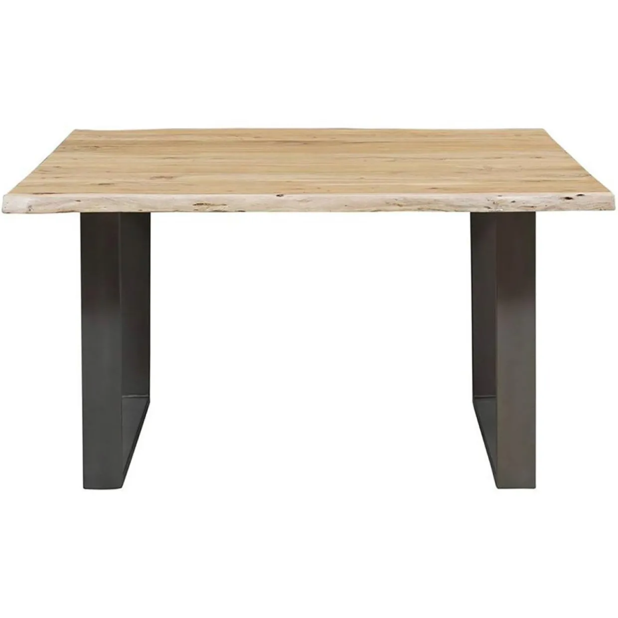 Table carrée acacia forest brut - 140x140x76 cm-Bois & Chiffons New